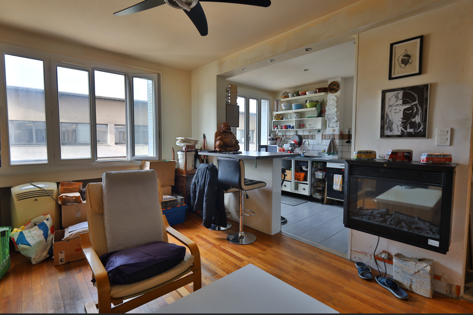 Appartement Type 2 - 45m² habitables (loi carrez) - Cave sur la commune de Lyon 7