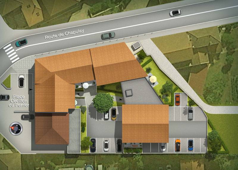 Appartement T3 - 63,7 m² - Septème - 2 places de stationnement privatives