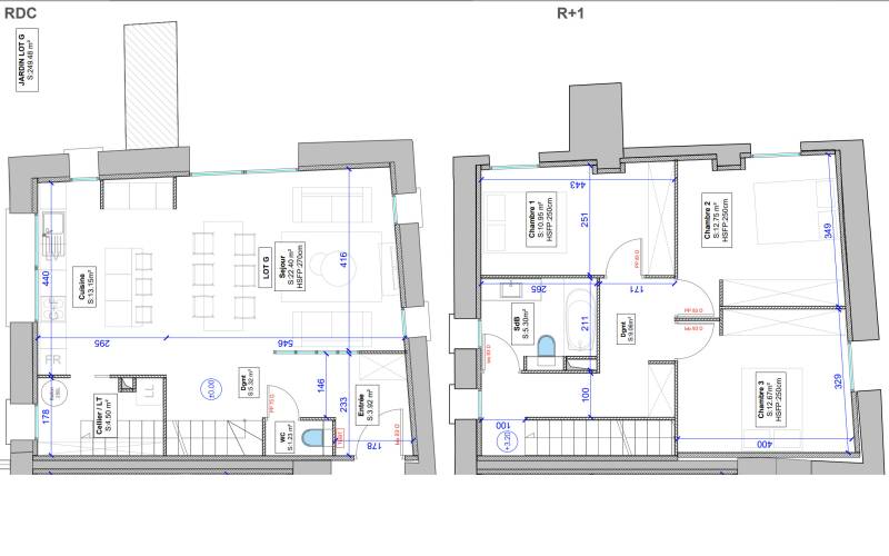 LOT G Appartement Duplex - 101.25 m² - Pont Evêque